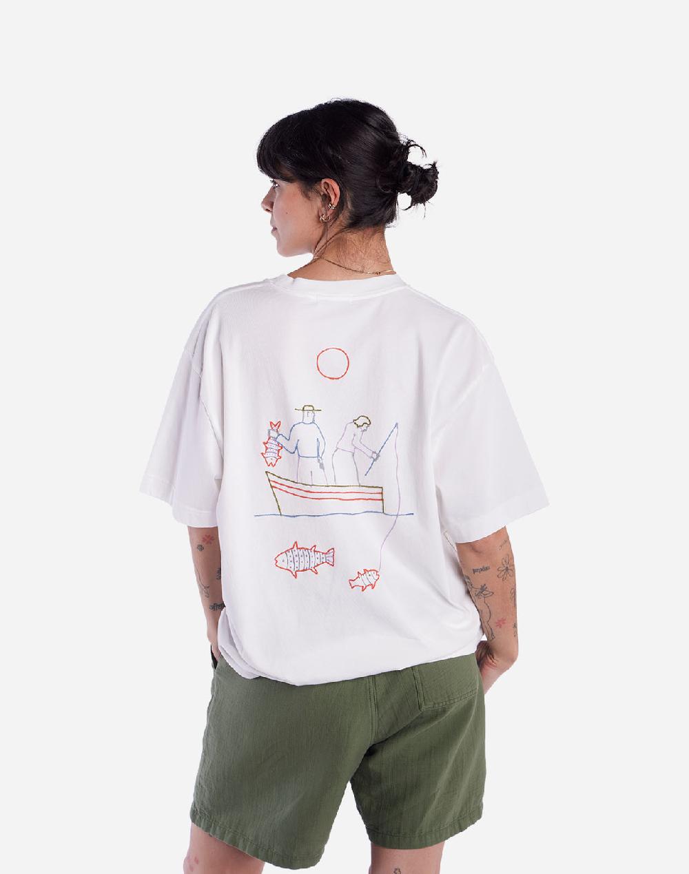 Olow T-shirt Ample Grimsby écru