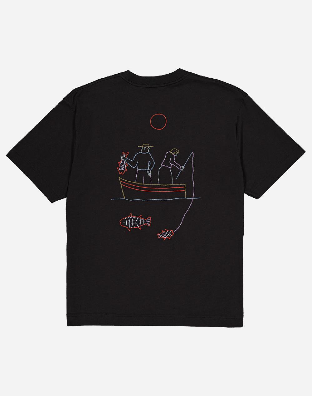 Olow T-shirt Ample Grimsby Noir Carbone