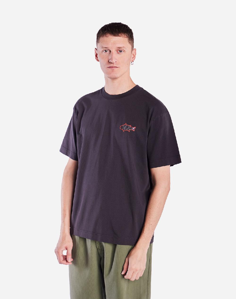 olow T-shirt ample Grimsby noir carbone