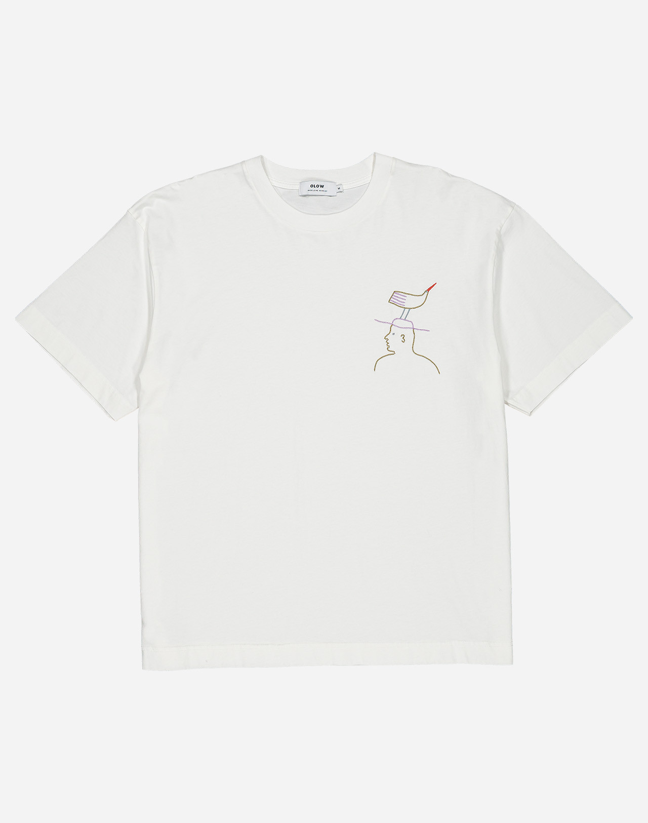 Olow T-shirt Ample Hat Roost écru