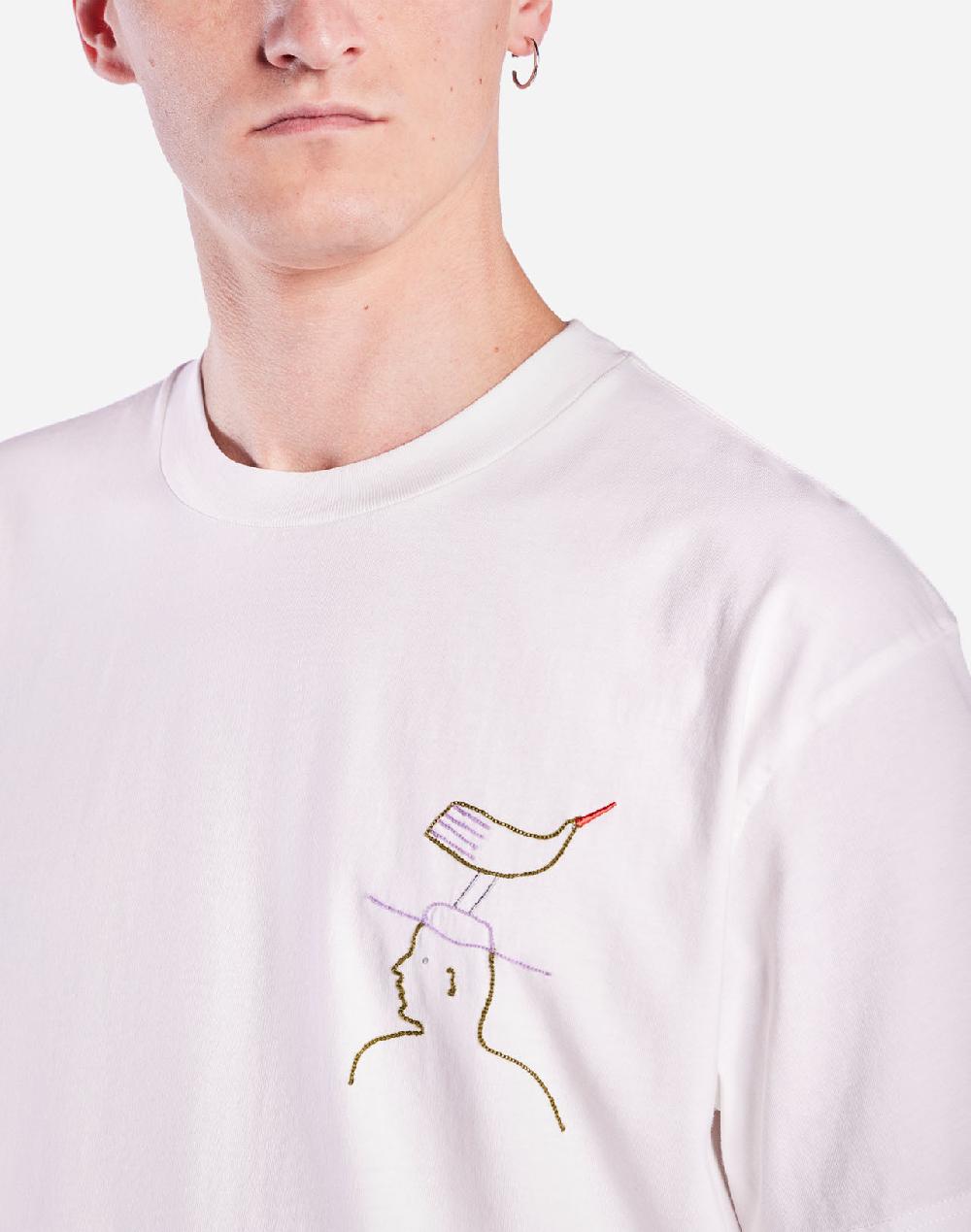Olow T-shirt Ample Hat Roost écru
