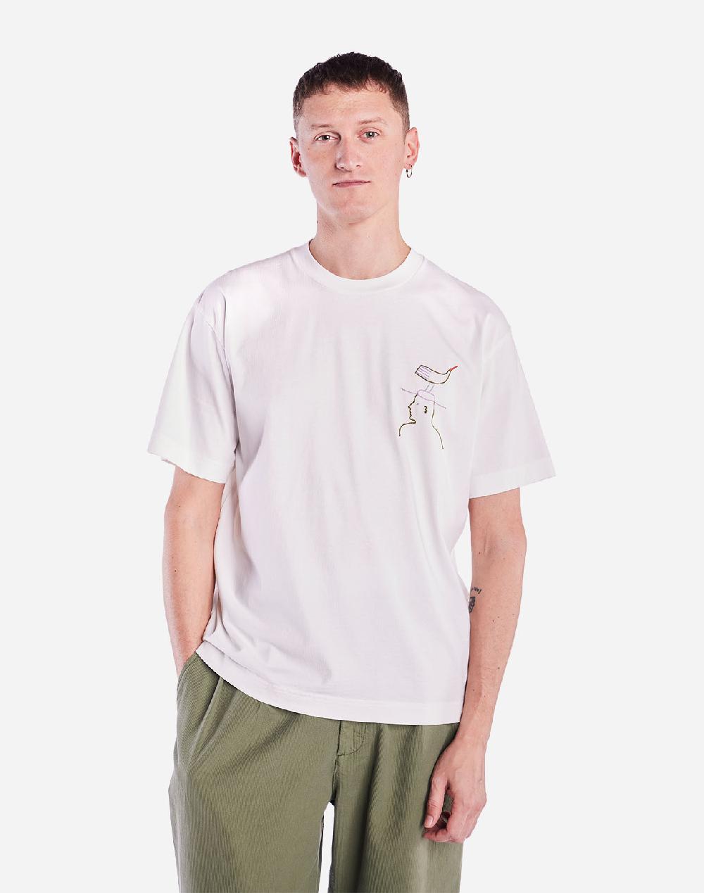 olow T-shirt ample Hat Roost écru