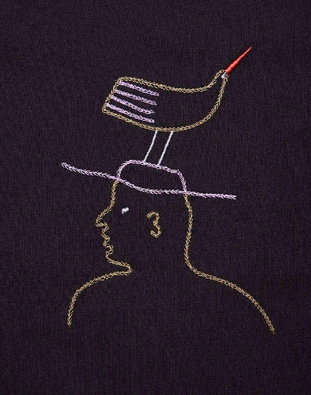 Olow T-shirt Ample Hat Roost Noir Carbone