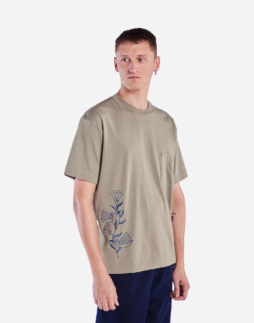 olow T-shirt ample Hummingbirds argile