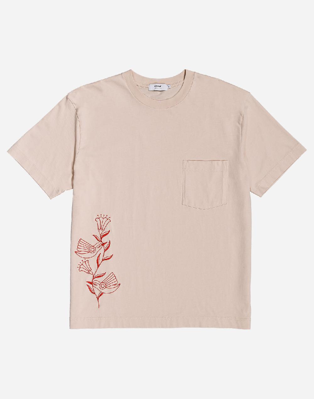 Olow T-shirt Ample Hummingbirds Crème