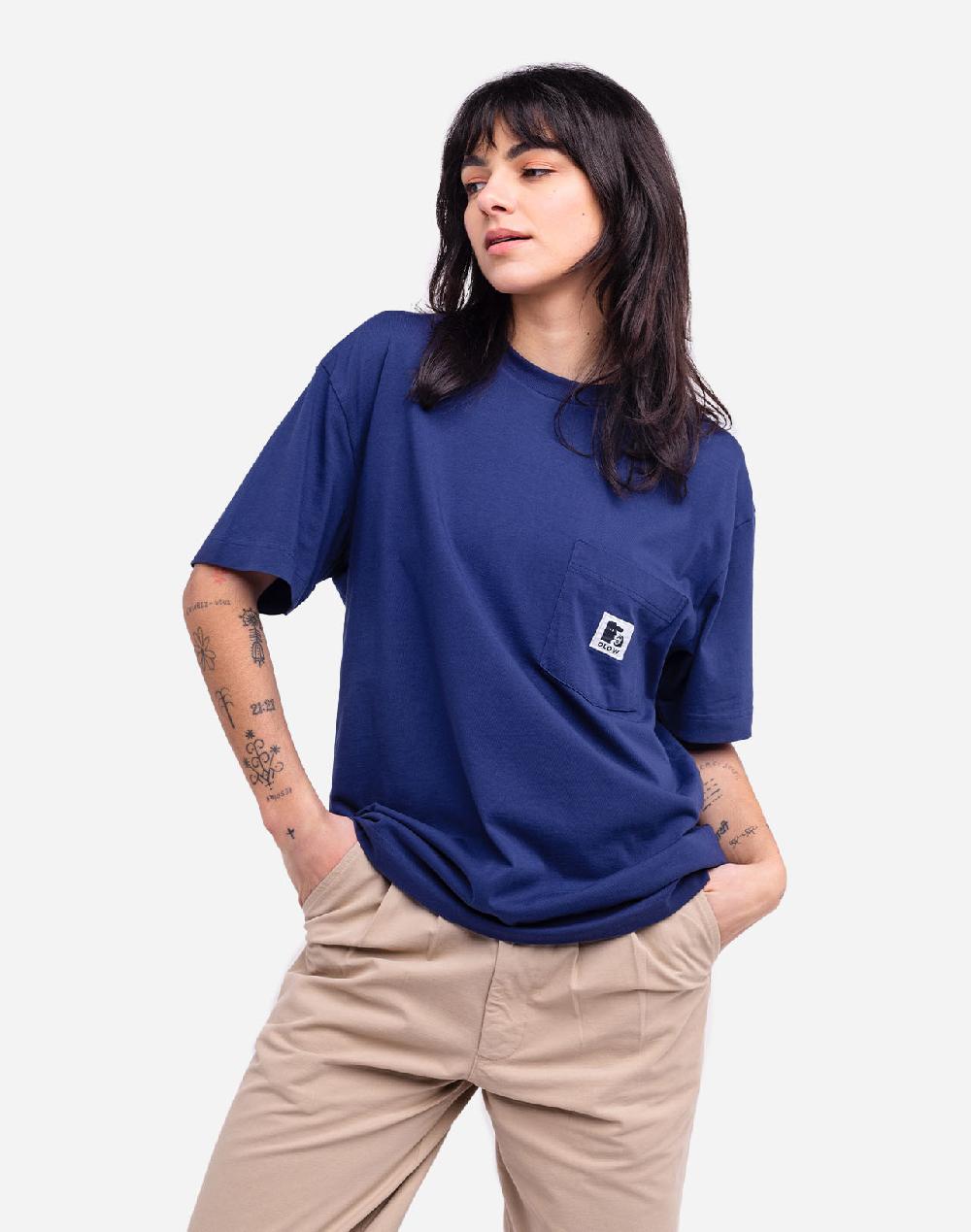 Olow T-shirt Ample Japo Bleu Outremer