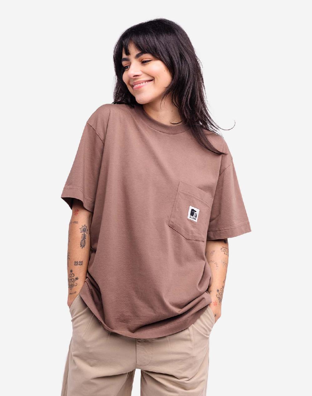 Olow T-shirt Ample Japo Taupe