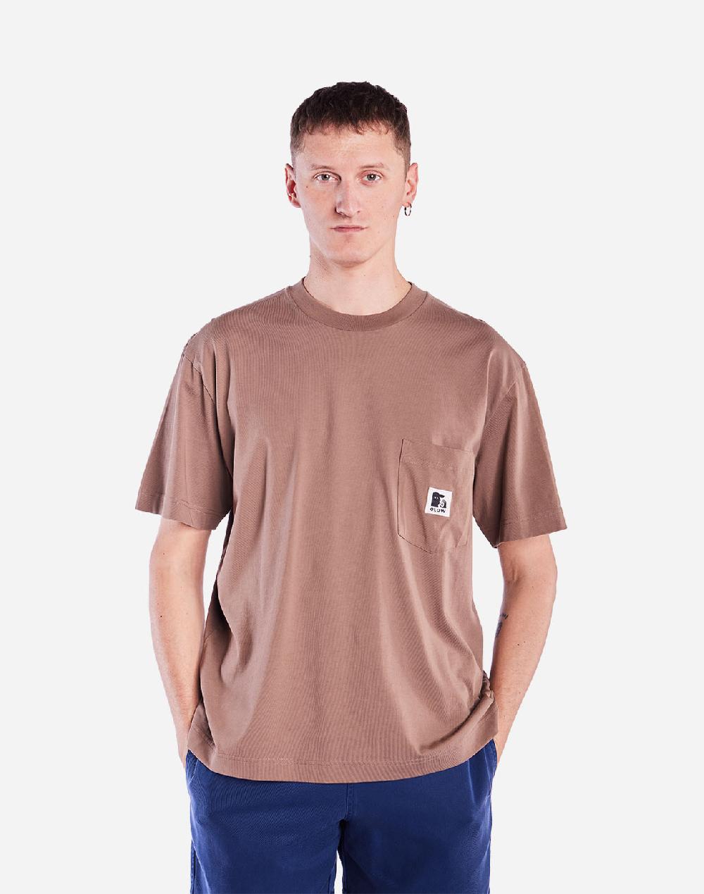 olow T-shirt ample Japo taupe