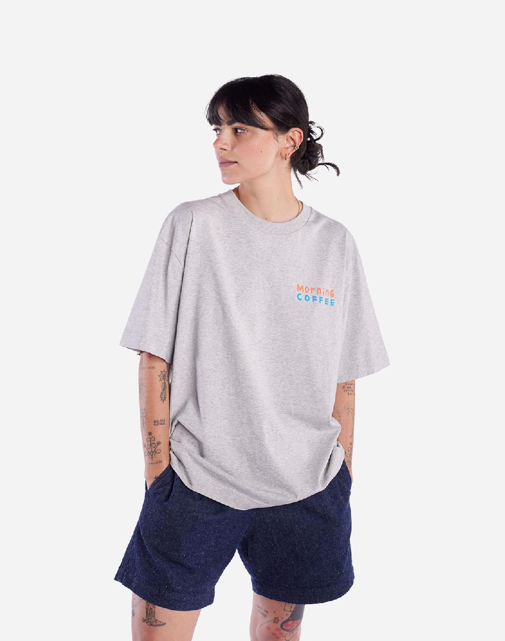 olow T-shirt Ample Morning Coffee Gris Chiné