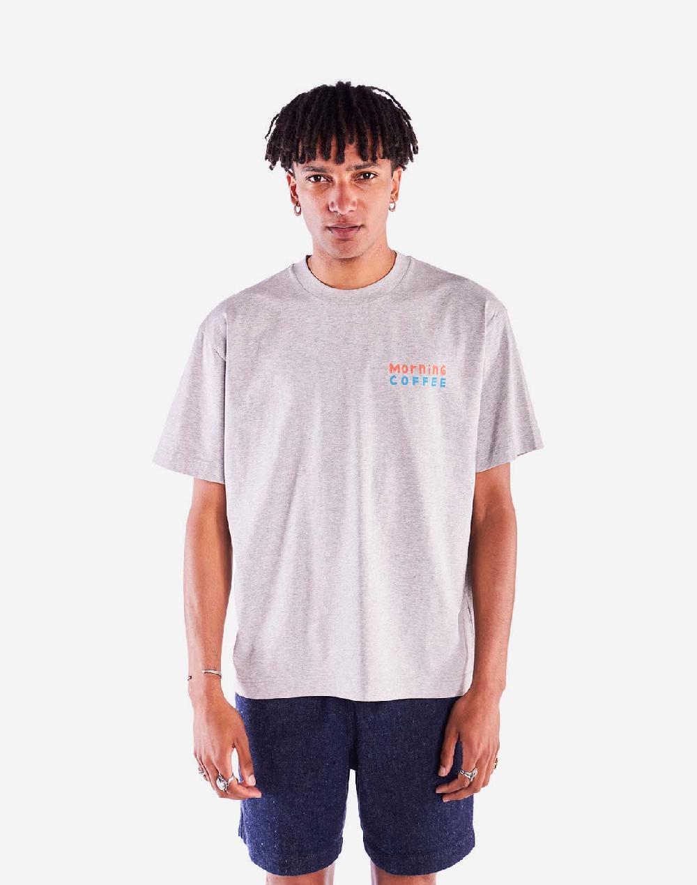 olow T-shirt Ample Morning Coffee Gris Chiné