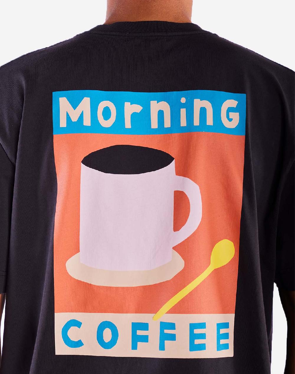 Olow T-shirt Ample Morning Coffee Noir Carbone