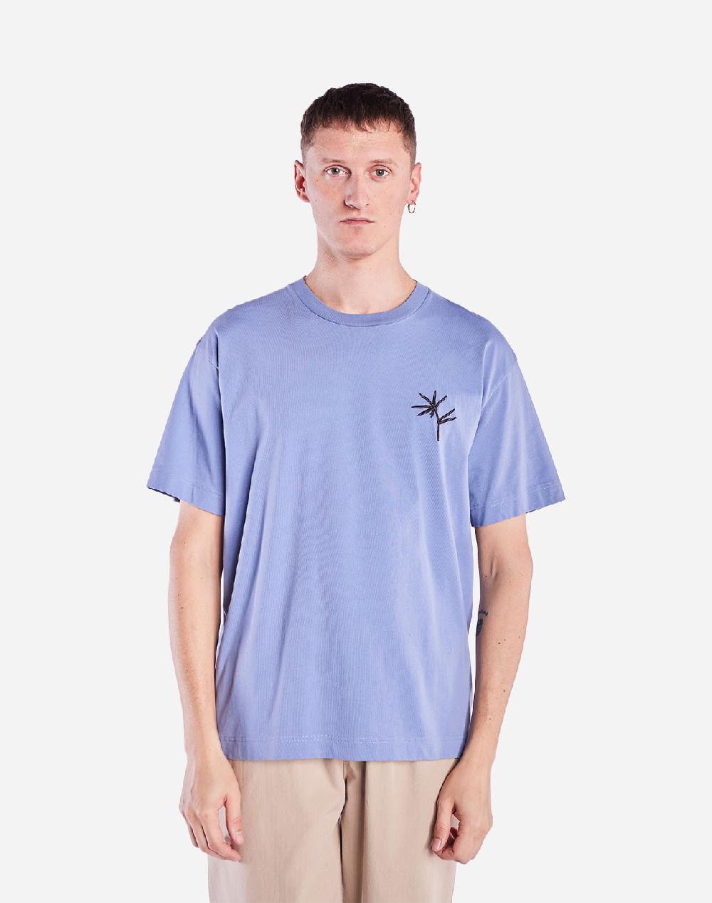 olow T-shirt ample Night Trip bleu azur