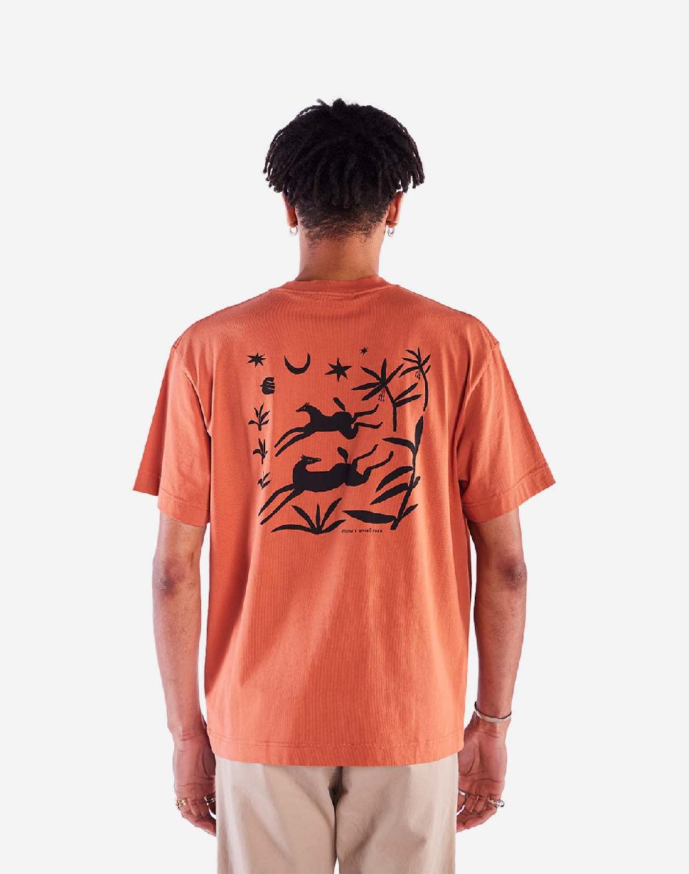 Olow T-shirt Ample Night Trip Mandarine