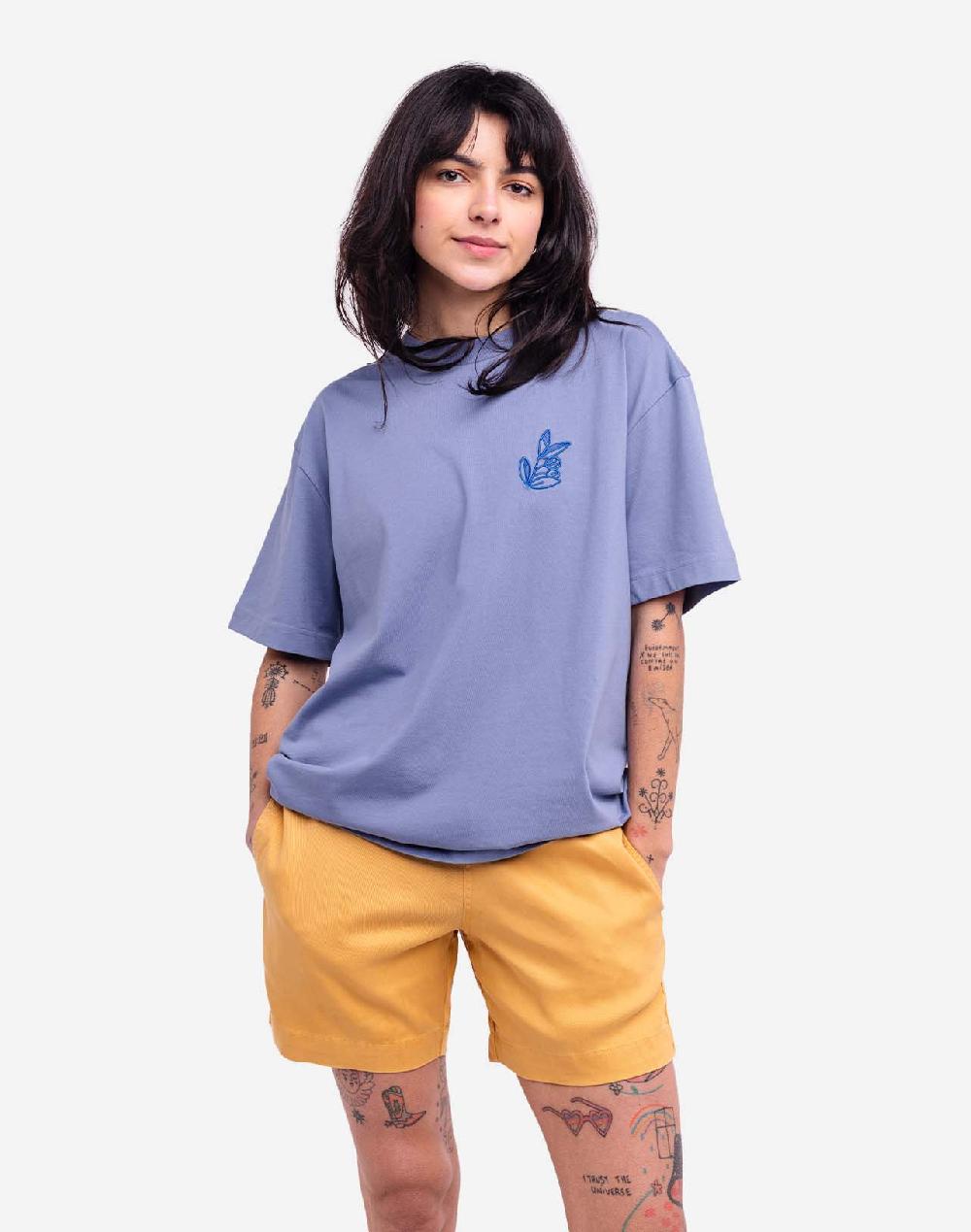 Olow T-shirt Ample Oléa Bleur Azur