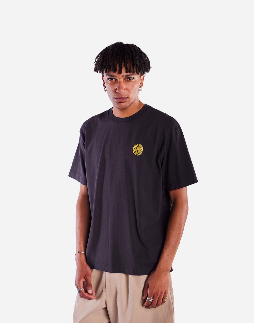 olow T-shirt ample Ourika noir carbone