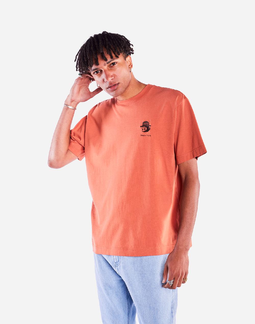olow T-shirt ample Sabanero mandarine
