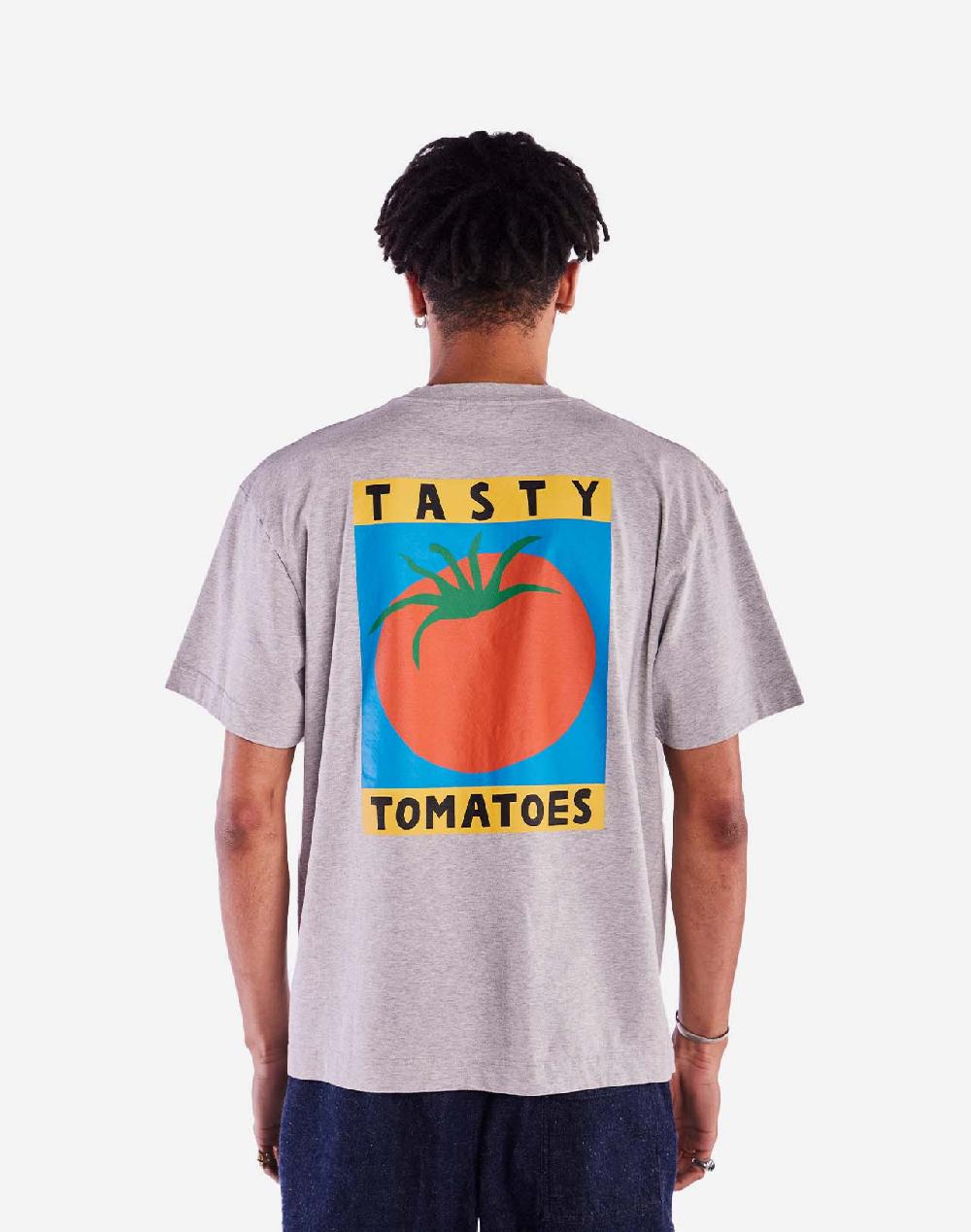 Olow T-shirt Ample Tasty Tomatoes Gris Chiné