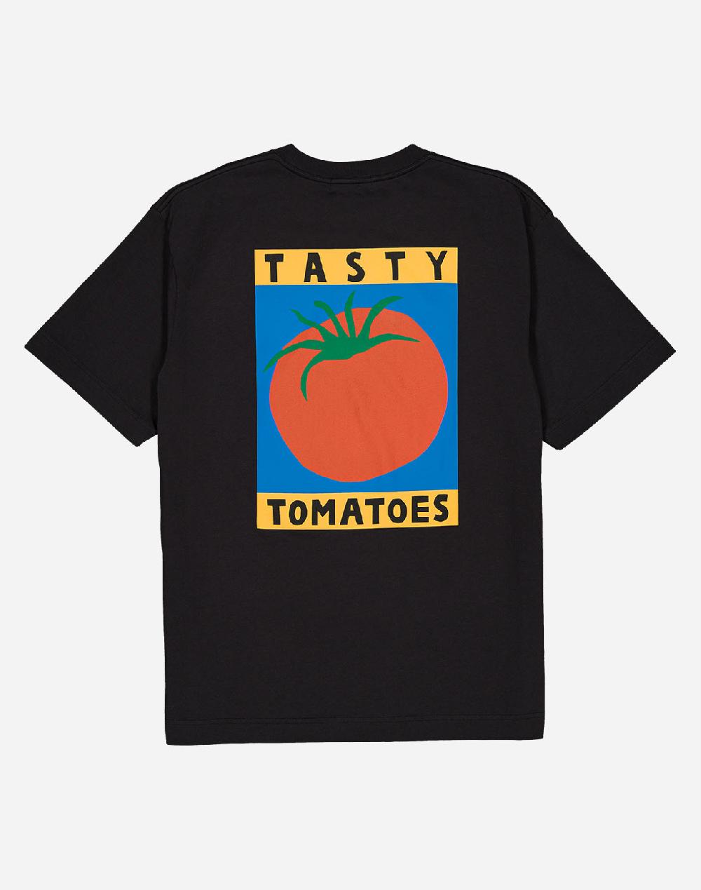 Olow T-shirt Ample Tasty Tomatoes Noir Carbone