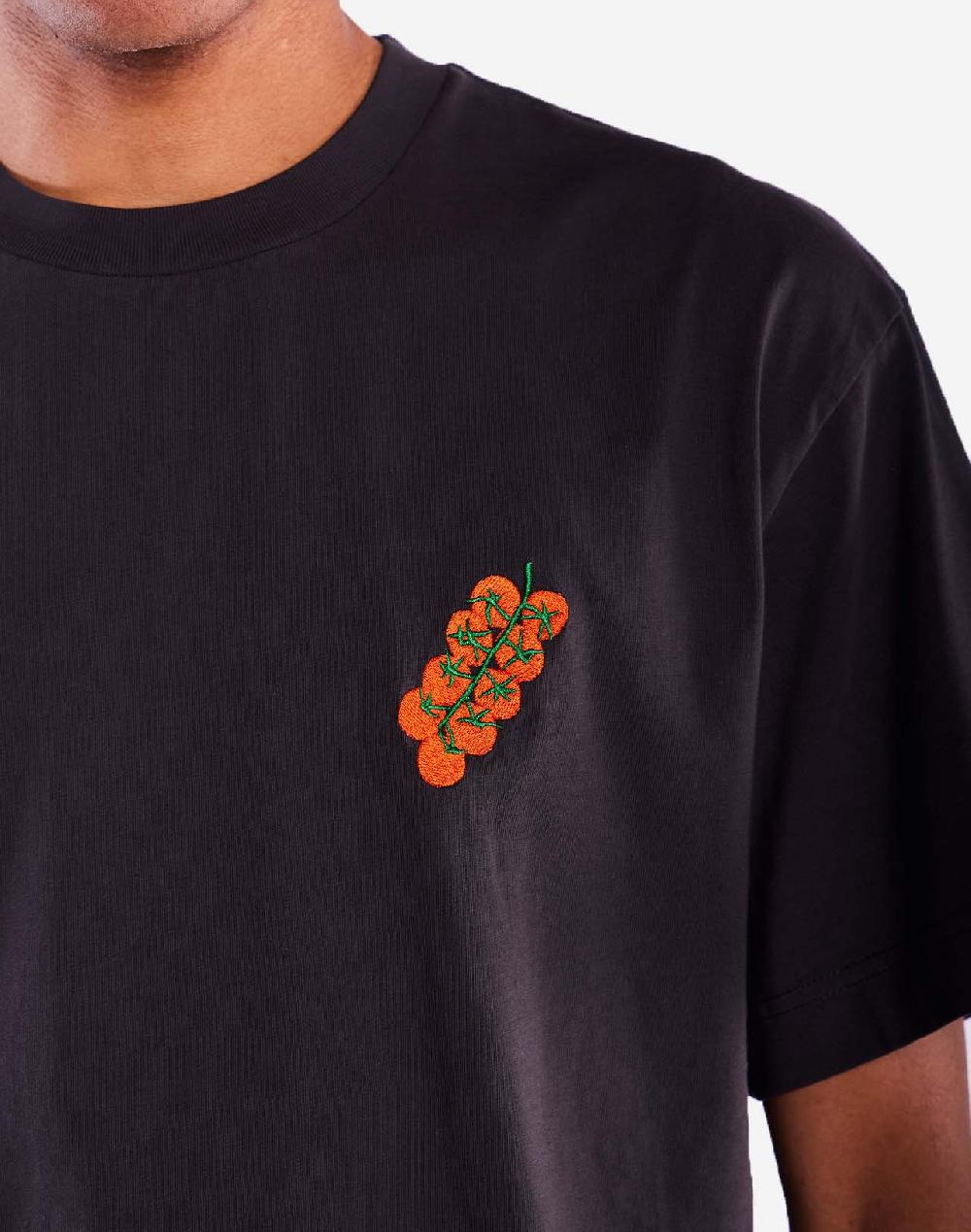 Olow T-shirt Ample Tasty Tomatoes Noir Carbone