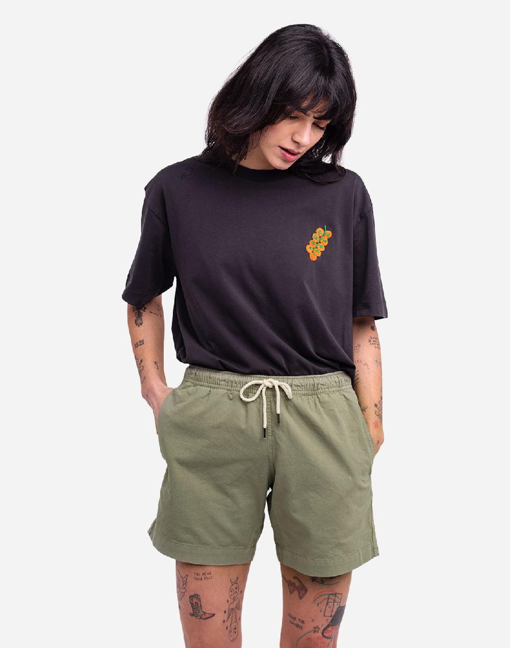 olow T-shirt ample Tasty Tomatoes noir carbone