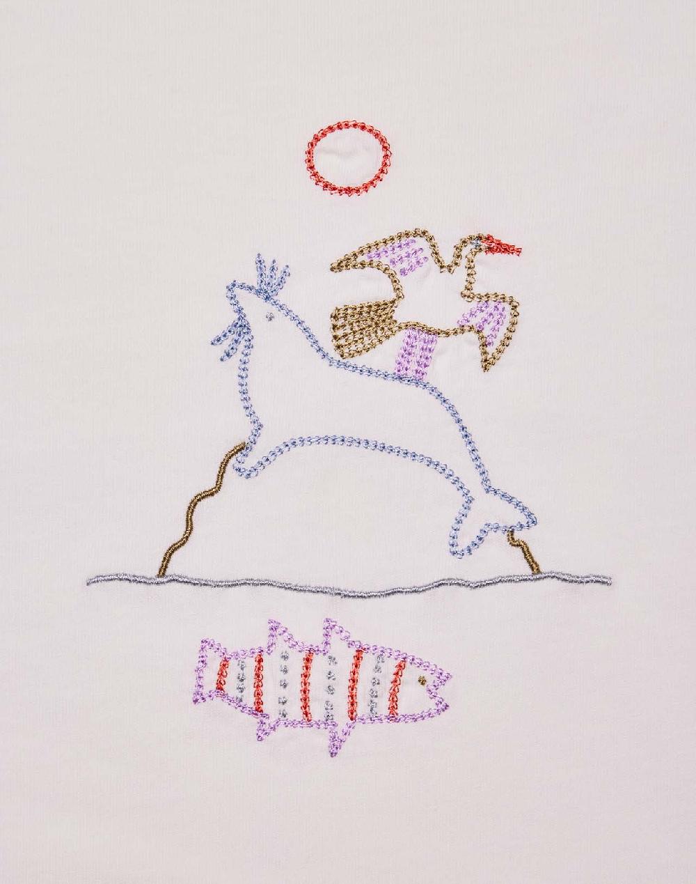 Olow T-shirt Ample Trelissick écru