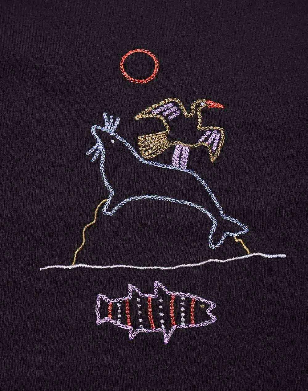 Olow T-shirt Ample Trelissick Noir Carbone