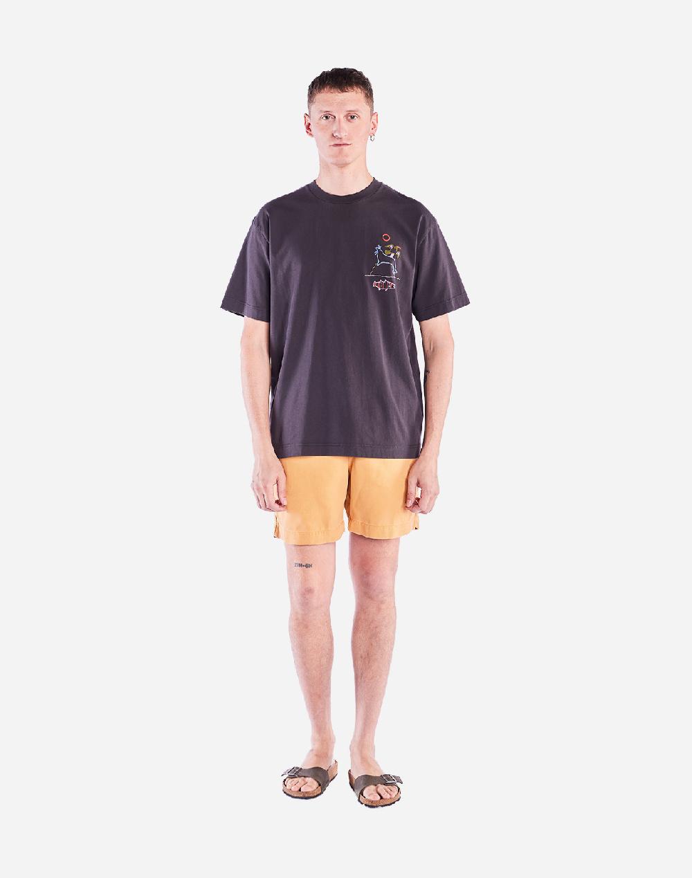 Olow T-shirt Ample Trelissick Noir Carbone