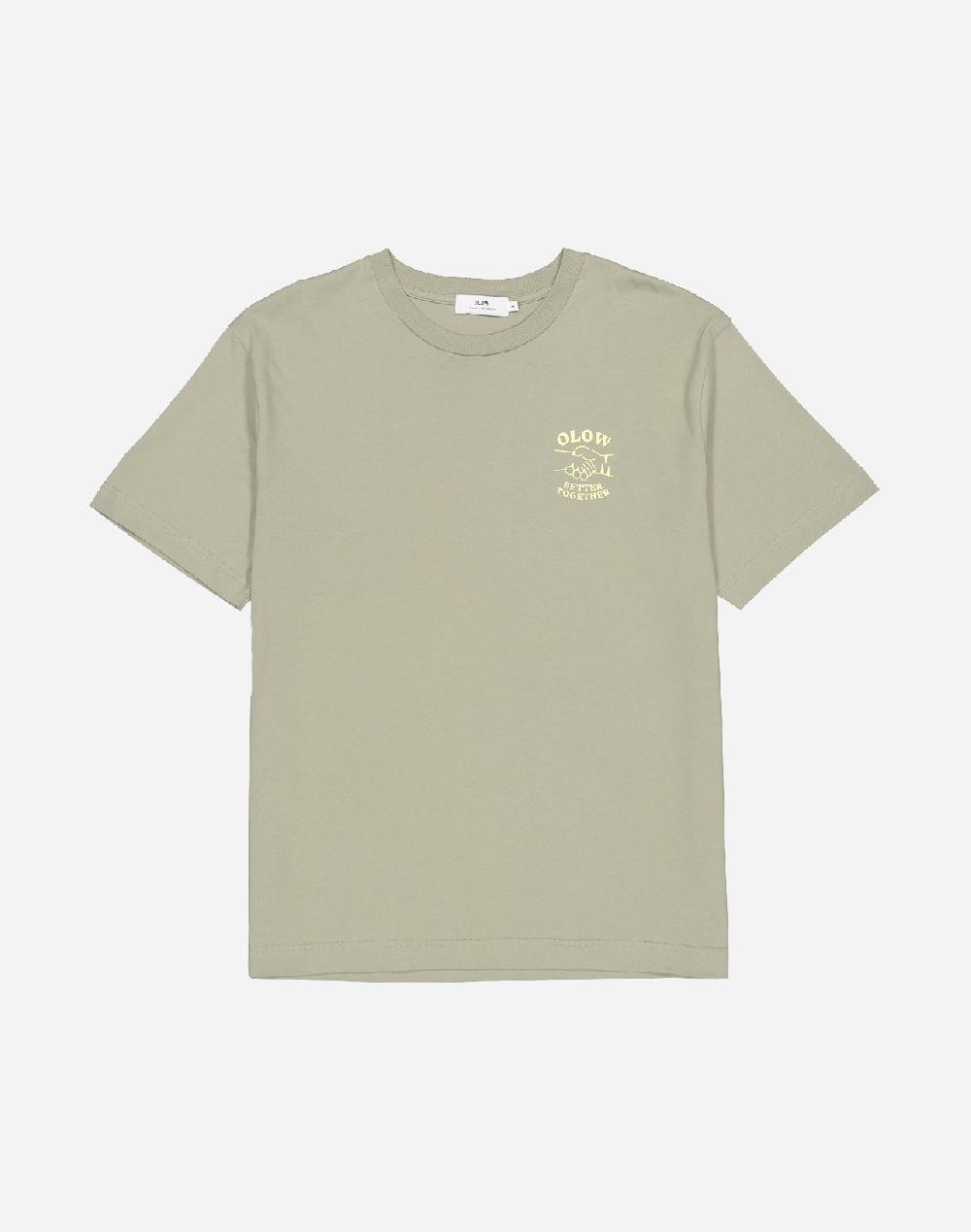 Olow T-shirt Better Together Argile Ample
