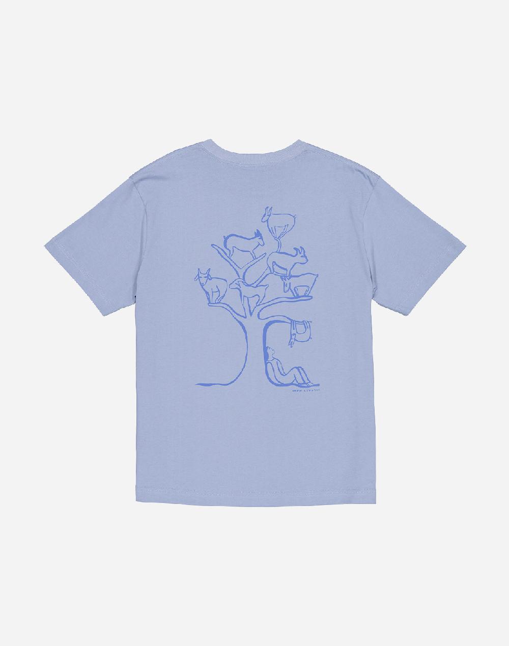 Olow T-shirt Capra Bleu Azur Ample