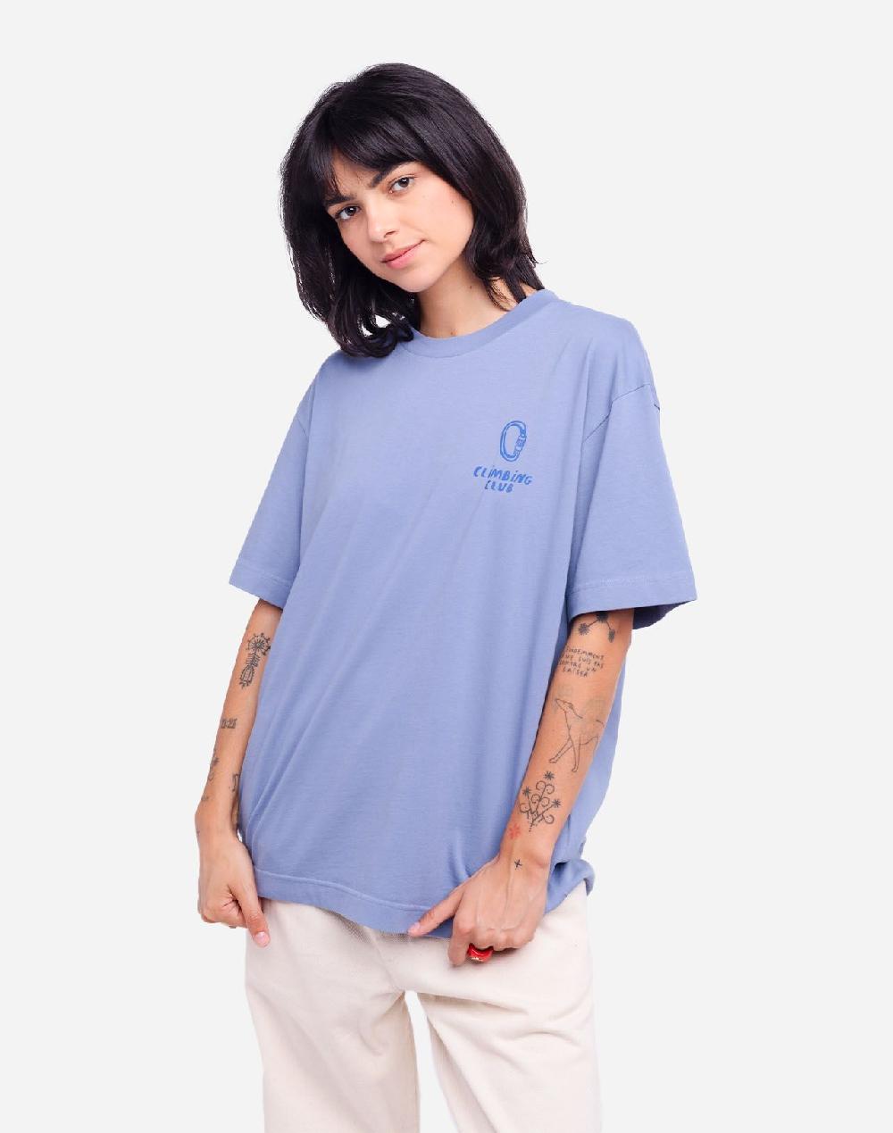 Olow T-shirt Capra Bleu Azur Ample