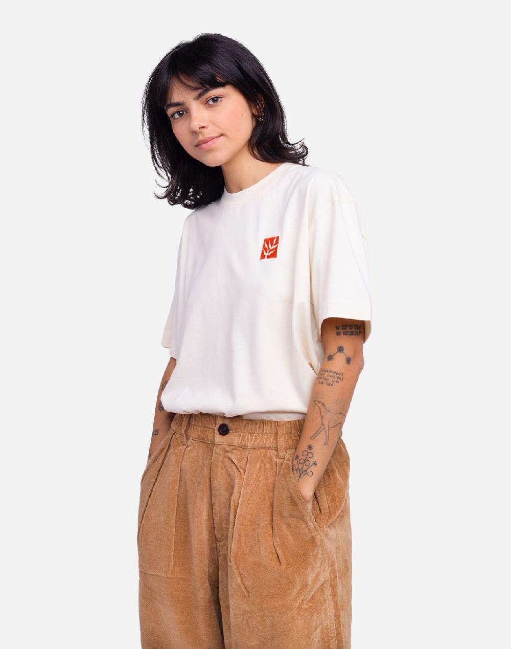 Olow T-shirt Damier Ivoire Ample