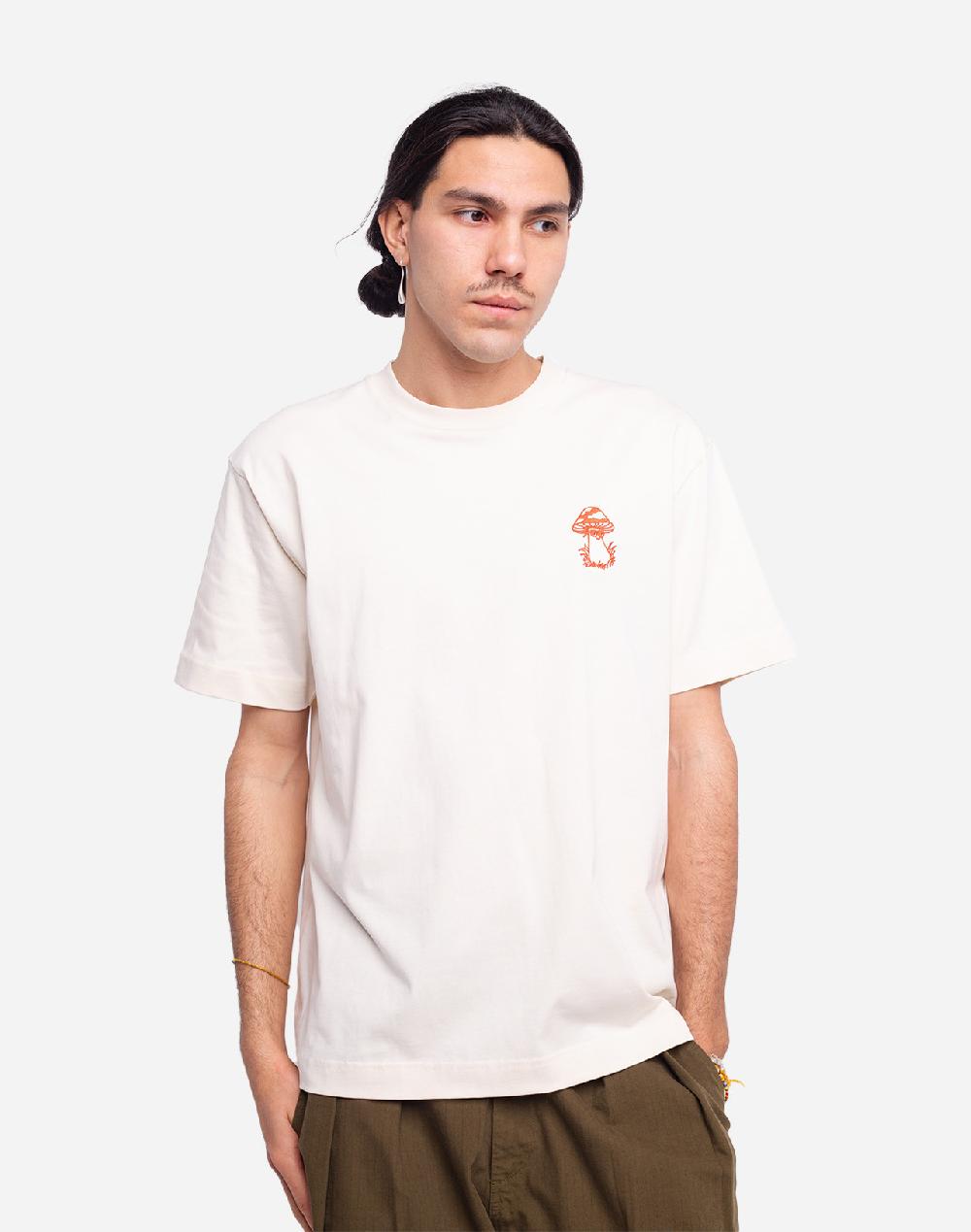 olow T-shirt Mushroom Ivoire ample