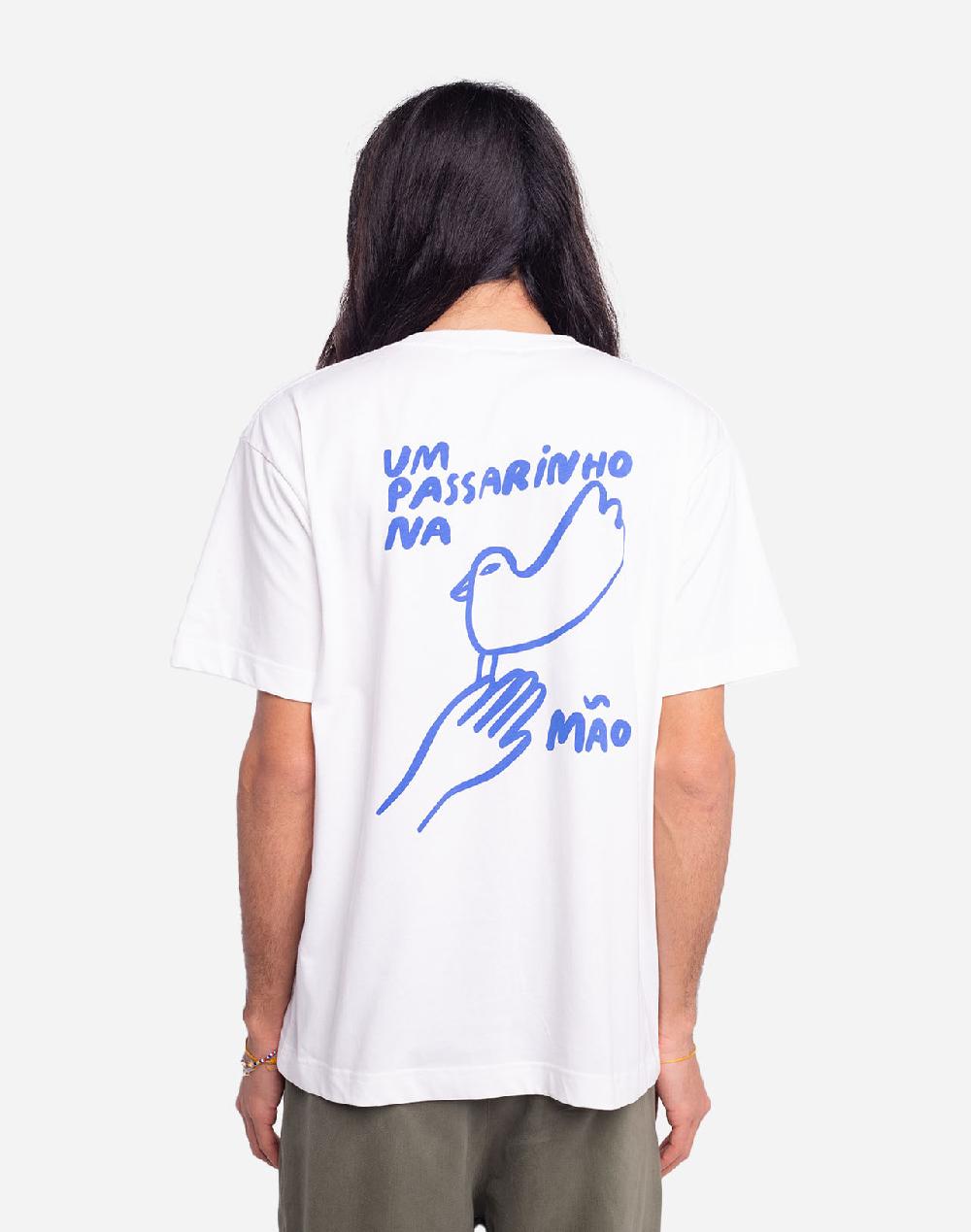 Olow T-shirt Passarinho écru Ample