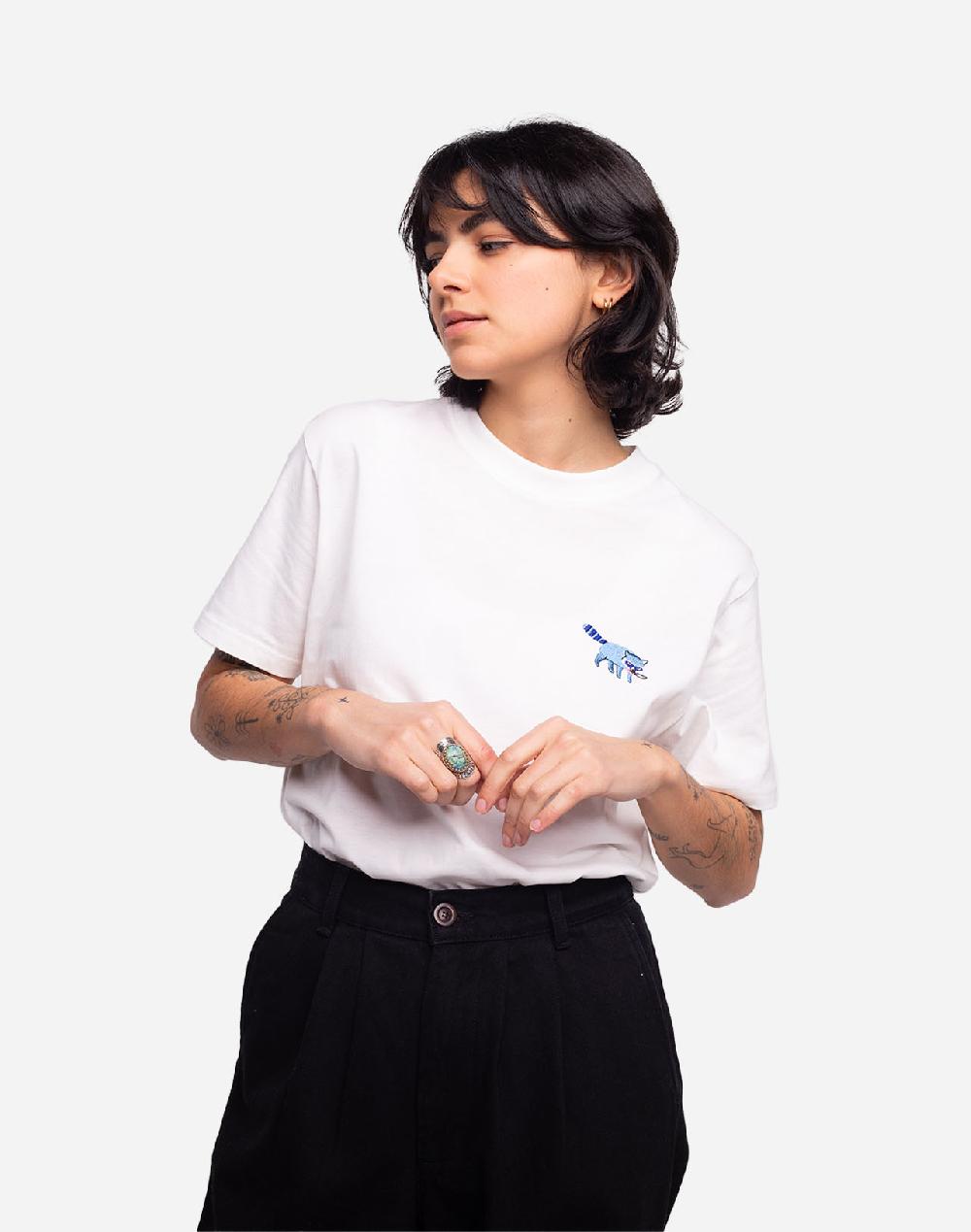 olow T-shirt Racoon écru