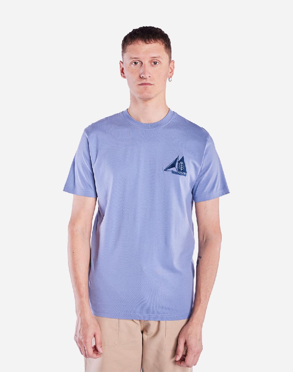olow T-shirt Seabass bleu azur