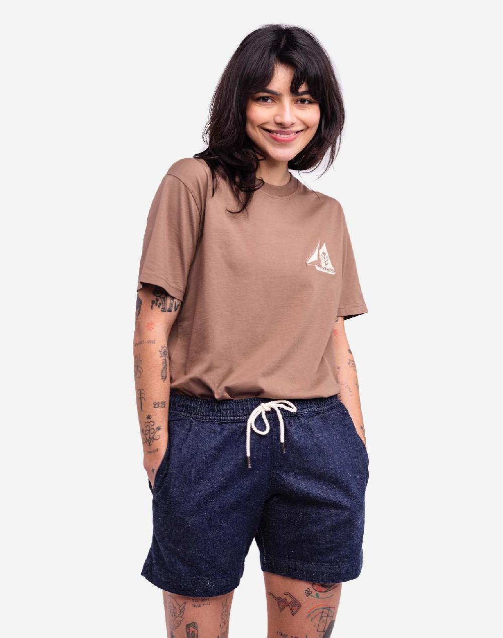 olow T-shirt Seabass moka