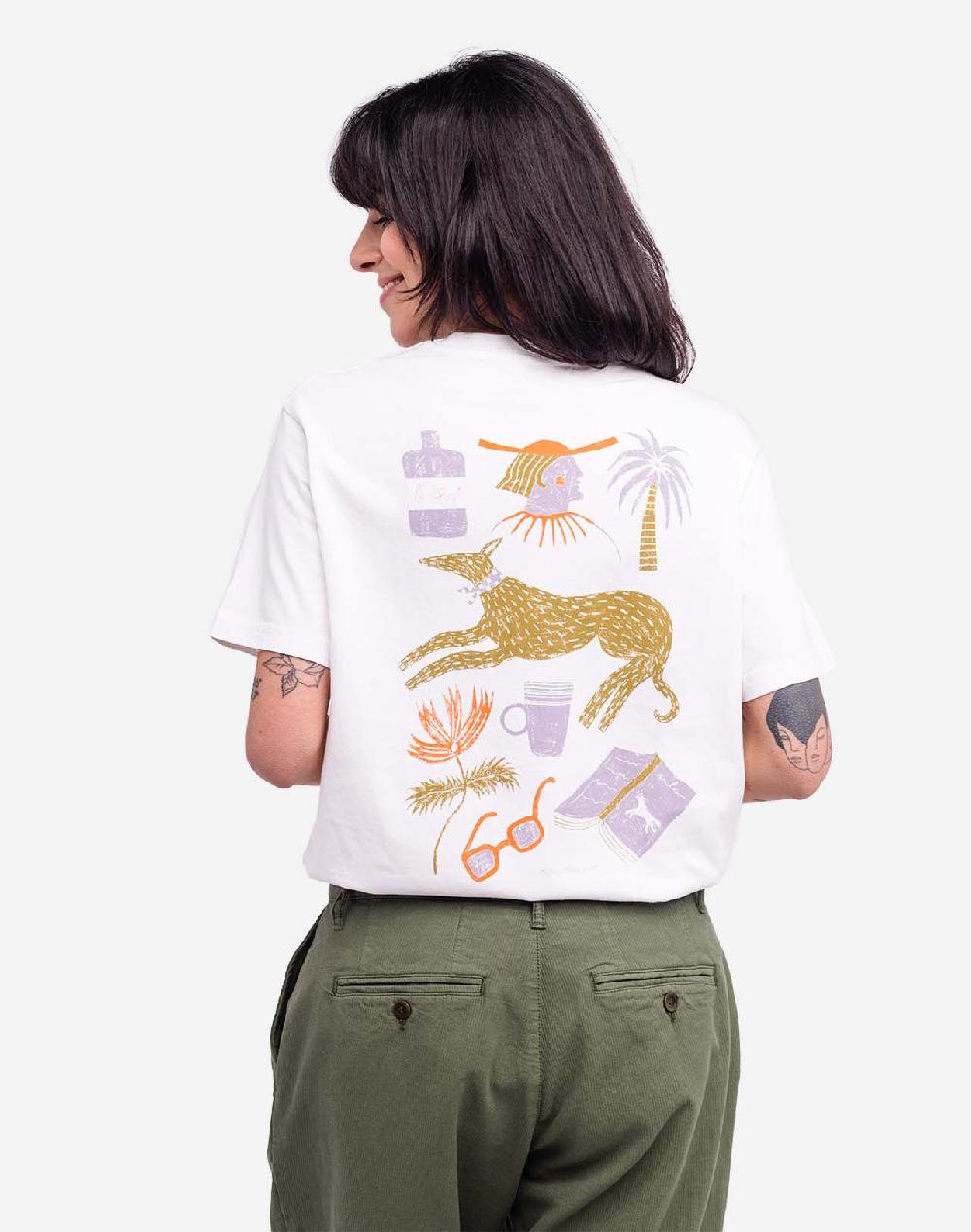 Olow T-shirt Sunny Cove écru