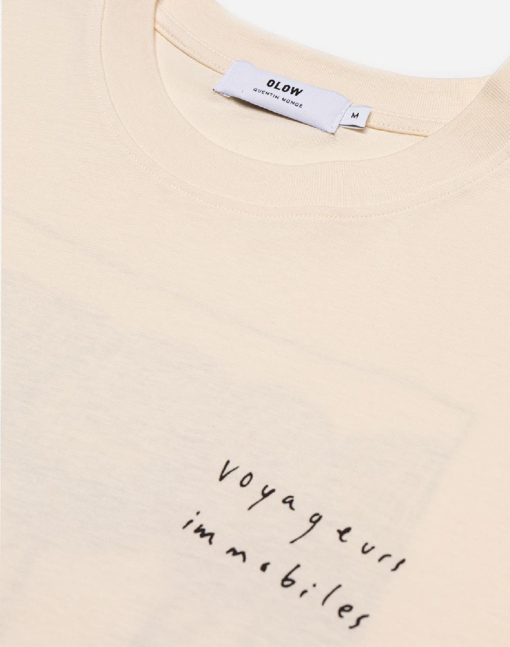 Olow T-shirt Voyageurs Immobiles Ivoire