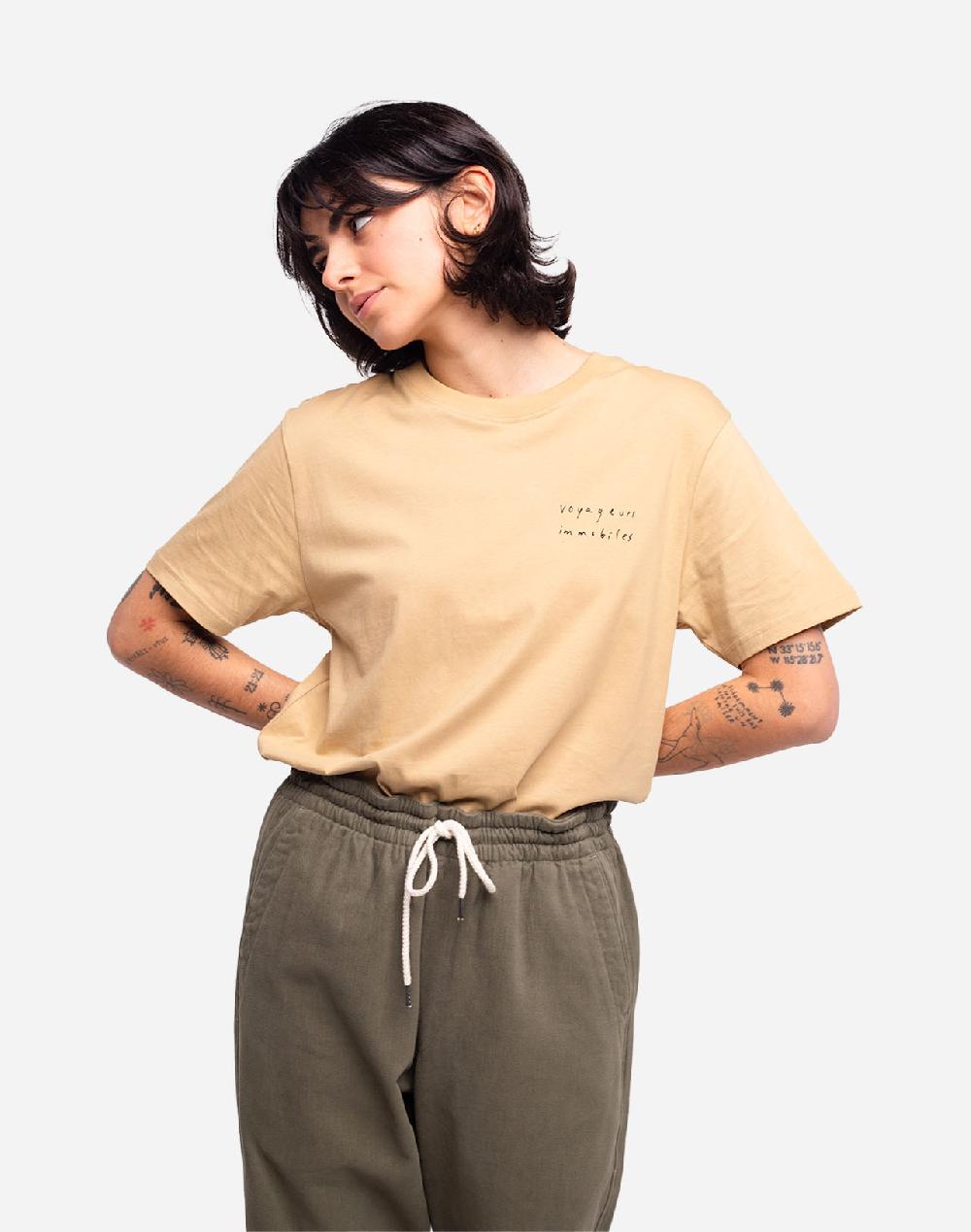 olow T-shirt Voyageurs immobiles sable