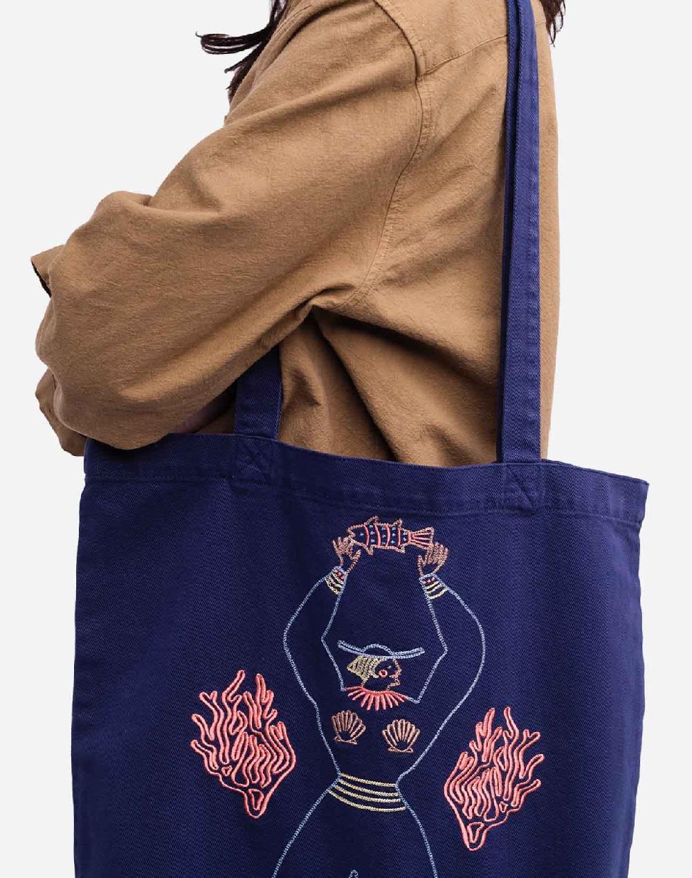Olow Totebag Toto Mothersea Bleu Outremer