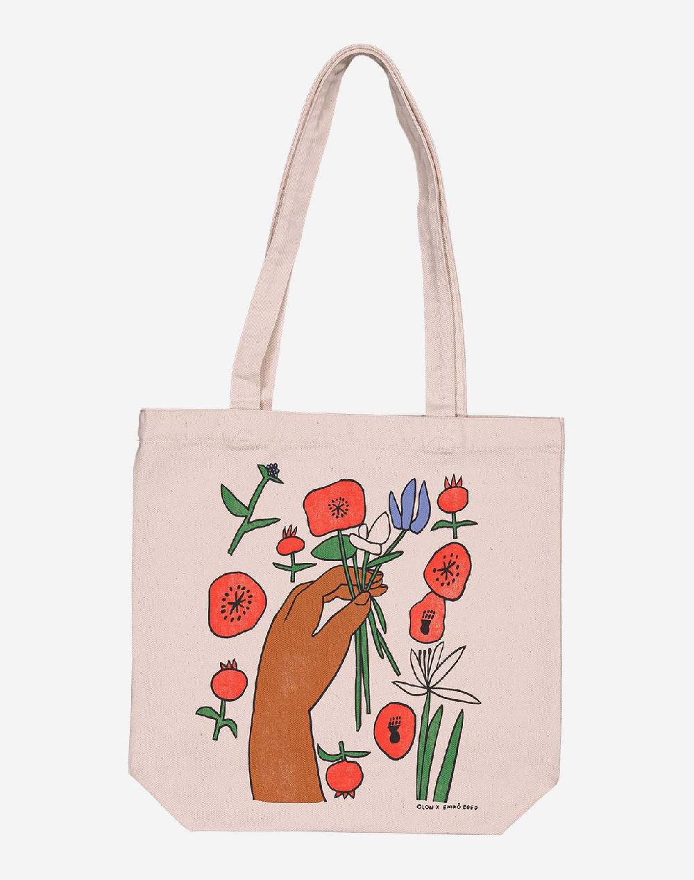 Olow Totebag Toto Poppies écru Naturel