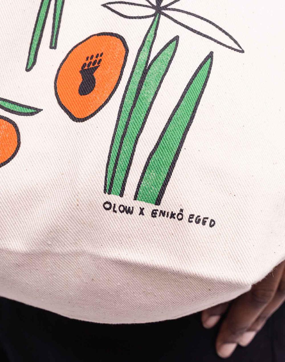 Olow Totebag Toto Poppies écru Naturel