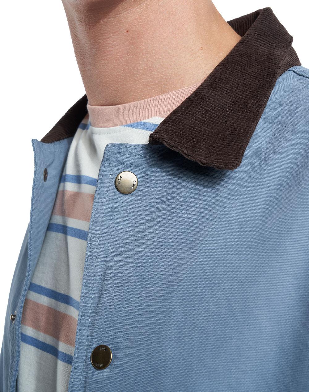 Olow Veste Paisley Bleue Grise