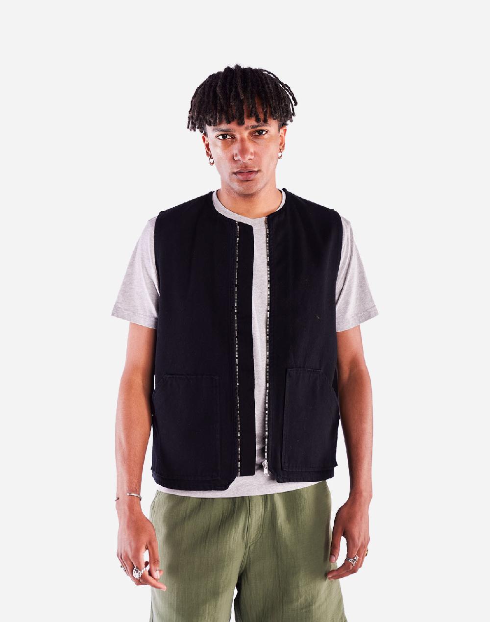 olow Veste sans manches Tapiya denim noir