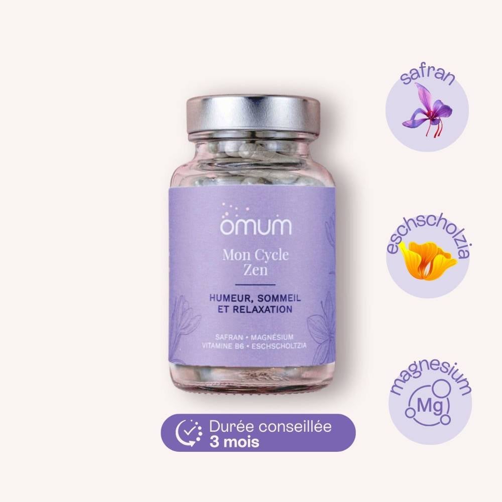omum Complément alimentaire au safran - Sommeil humeur et relaxation – 1 Mois