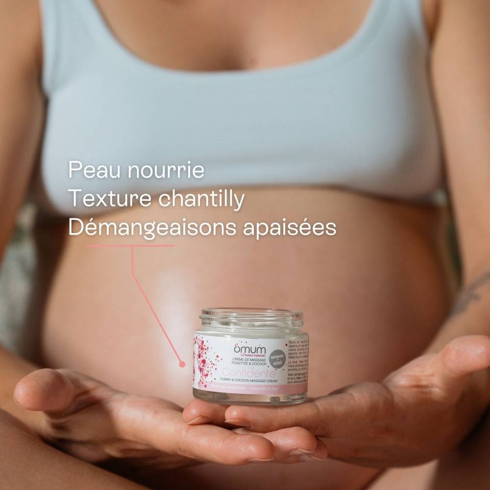 Omum CRÈME MASSAGE FEMME ENCEINTE : FOUETTÉE & COCOON - 50ML