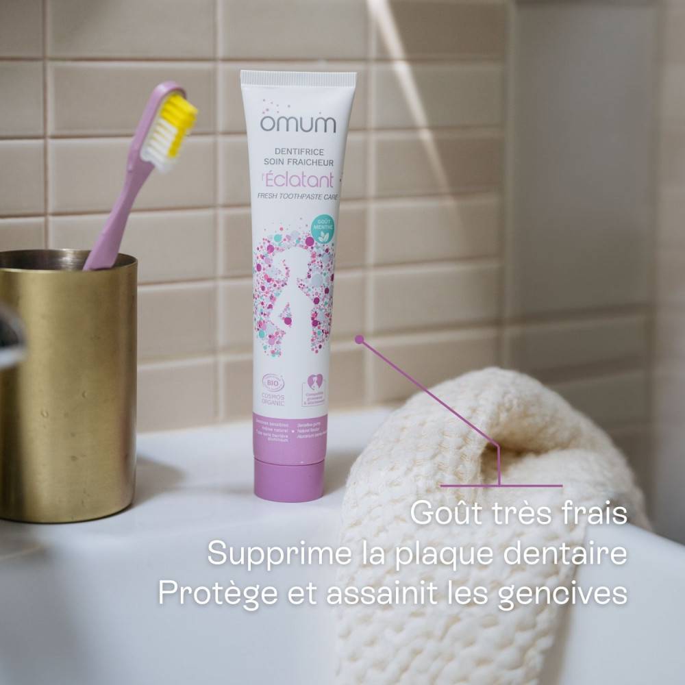 Omum Dentifrice Sans Fluor : Gencives Et Dents Sensibles – 75 ML