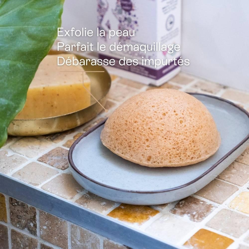 Omum EPONGE KONJAC VISAGE - EXFOLIANTE ET PURIFIANTE
