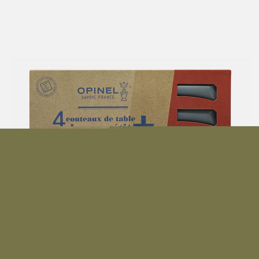 opinel Coffret de 4 couteaux de table Bon Appétit + Anthracite