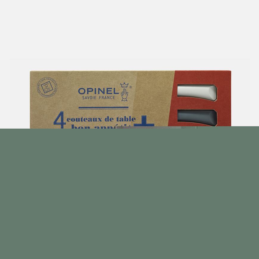 opinel Coffret de 4 couteaux de table Bon Appétit + Primo (Couleurs panachées)